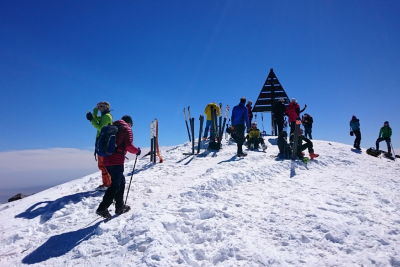 Mountain toubkal in morocco